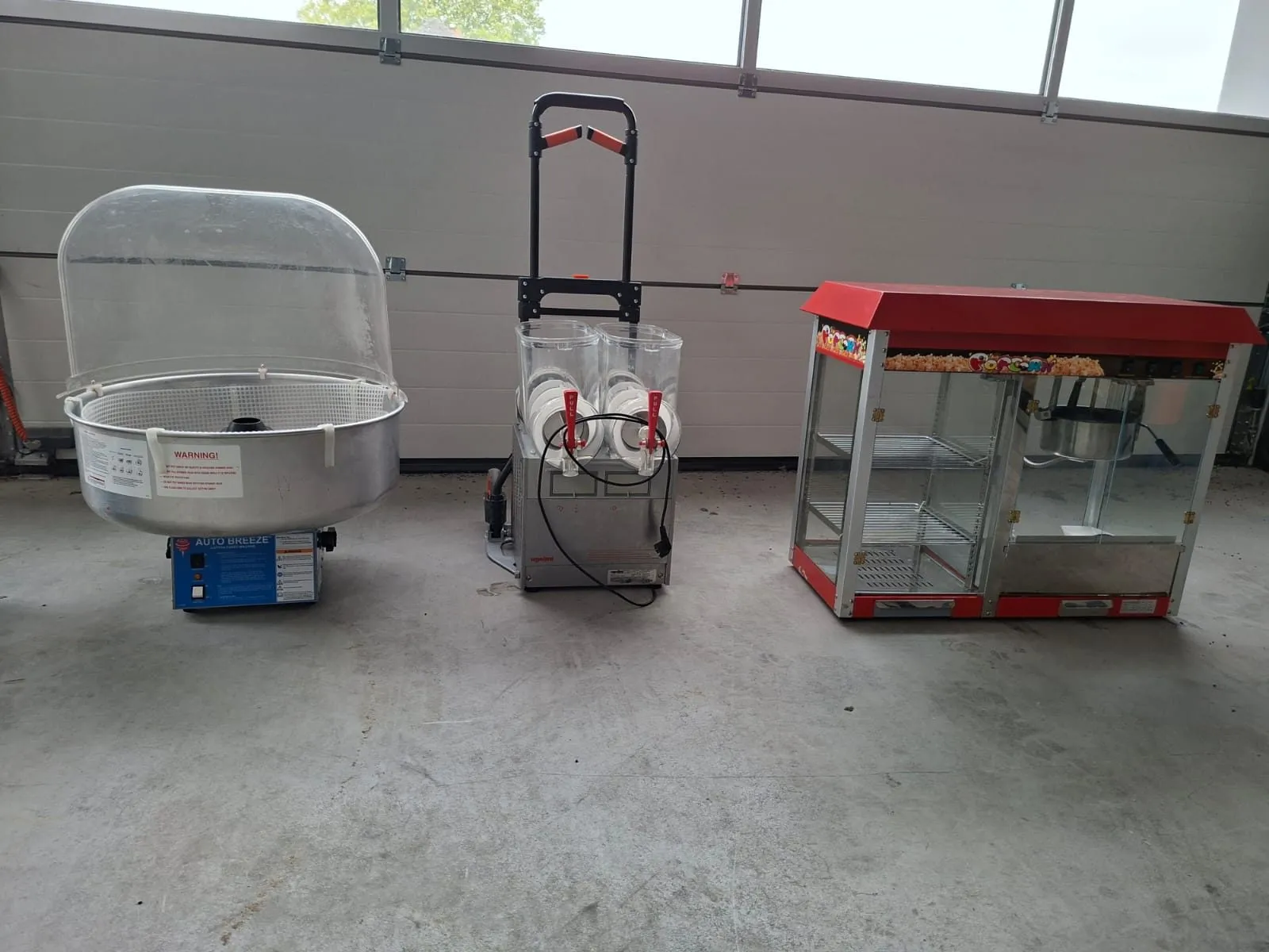 Onze slushmachine met twee smaken